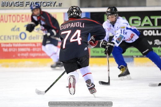 2016-02-06 Pinerolo-Hockey Milano Rossoblu U14 0758 Andrea Cupaioli